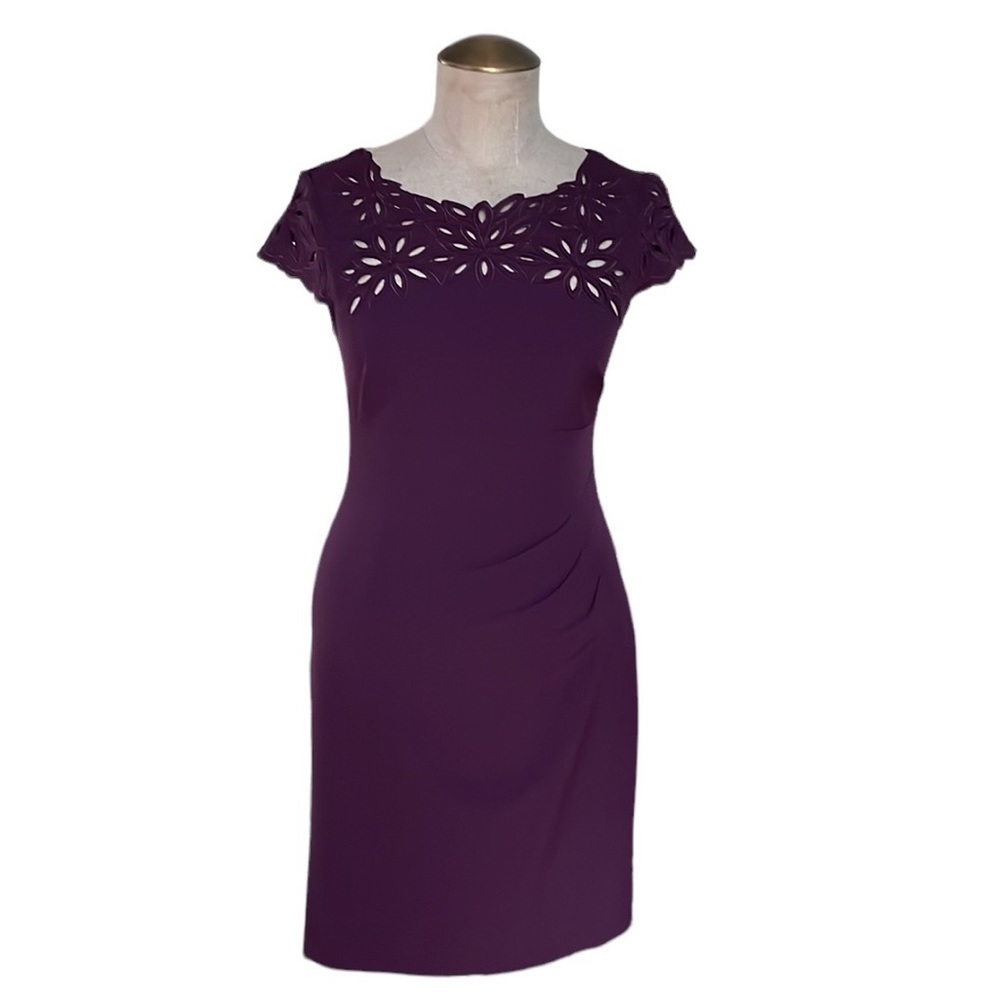 Adrianna Papell burgundy dress